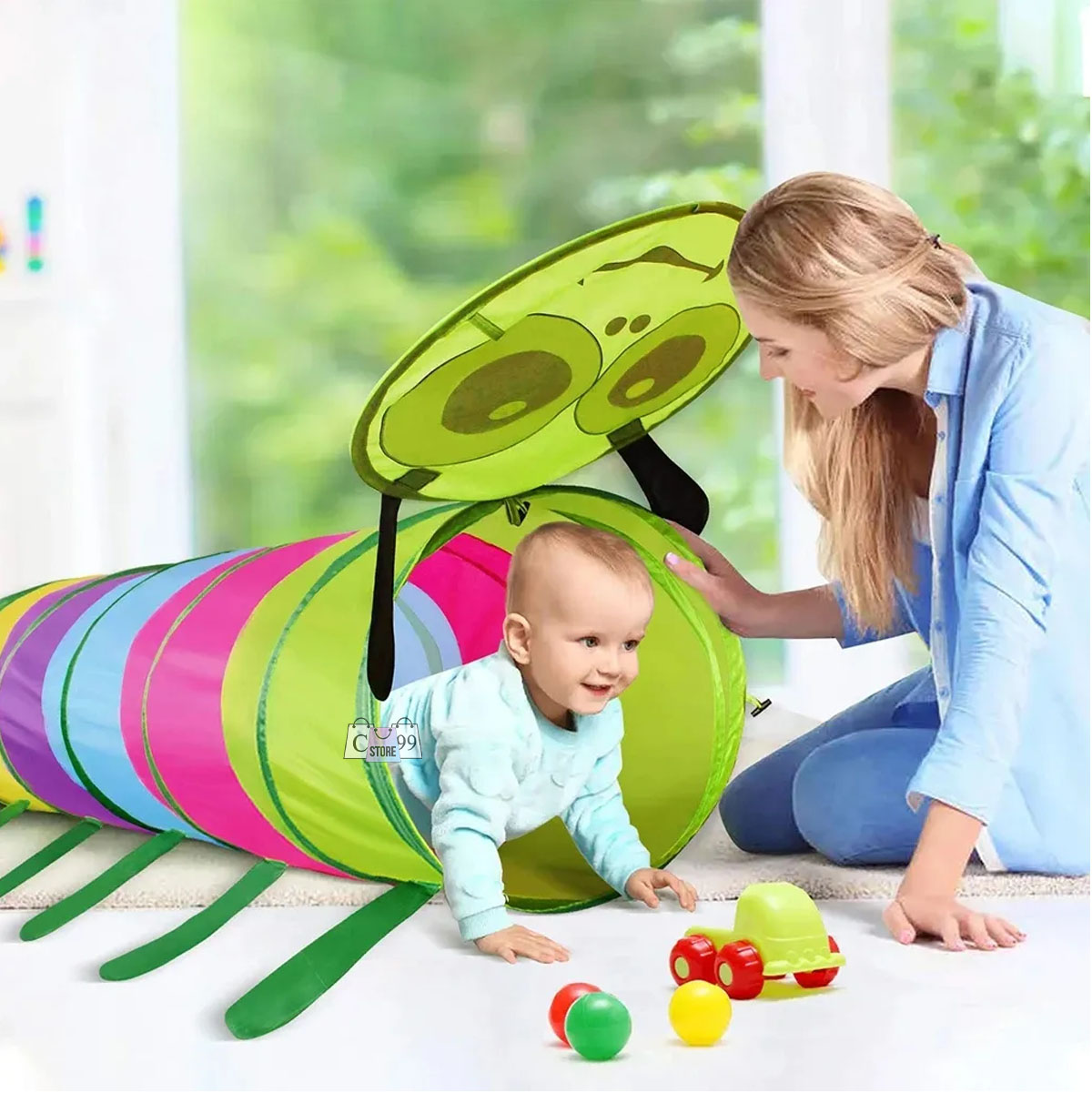 Túnel Para Niños Gusano Plegable